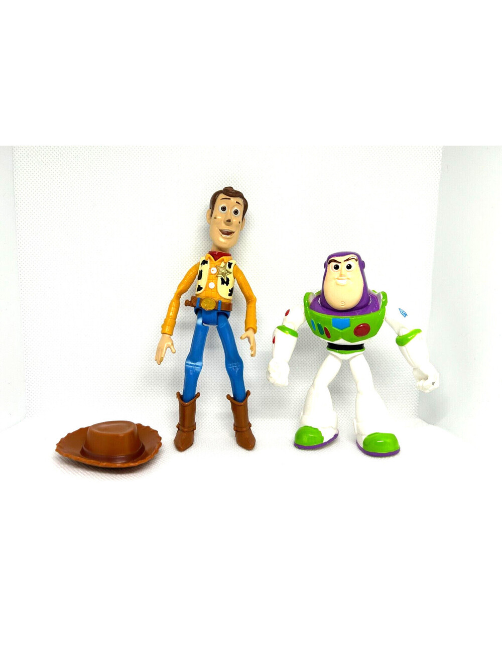 Toy Story Figures - Buzz Lightyear and Woody (Poseable Figure) with a Hat